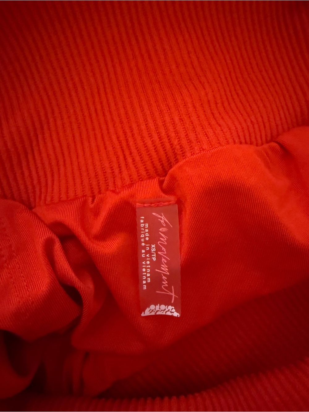 FP Movement by Free People High-Waist Red Athletic Shorts - Picture 3 of 4